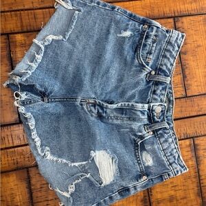 Wild Fable Blue Distressed Jean Shorts